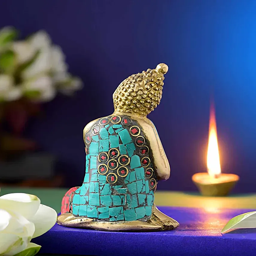 The Resting Buddha Idol N Healthy Dryfruits Combo
