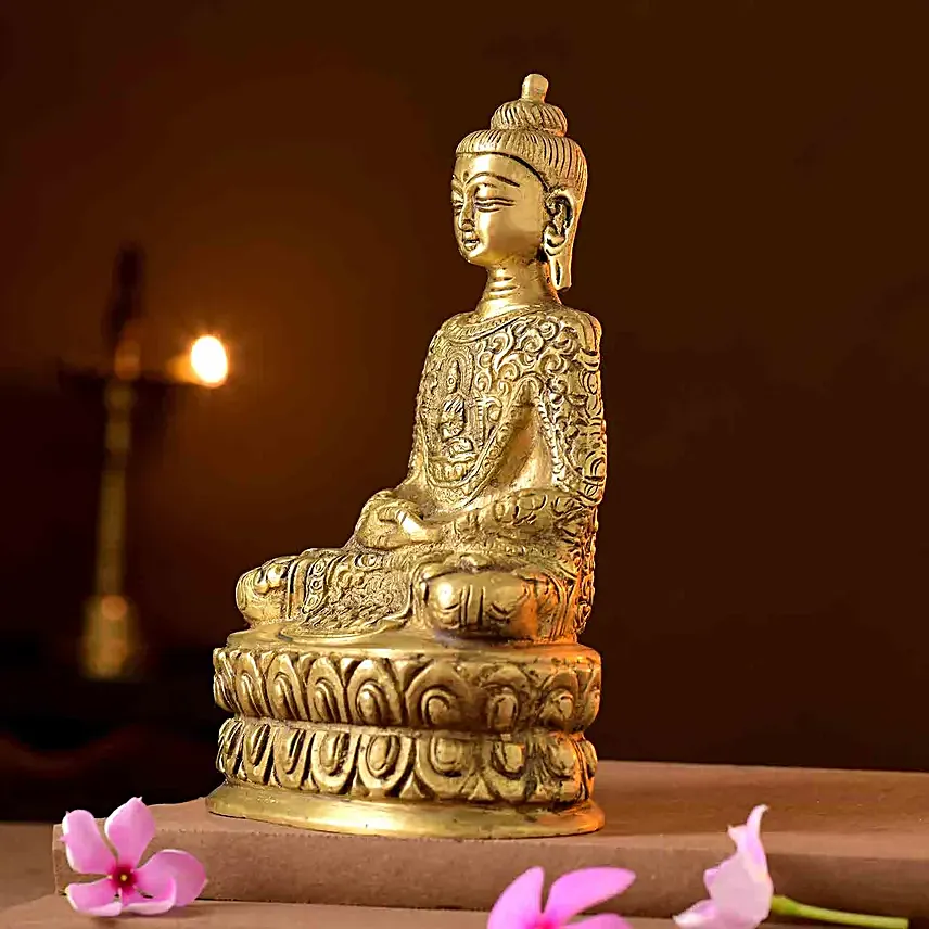 Serenity of Buddha Idol N Ferrero Rocher Box for Bhai