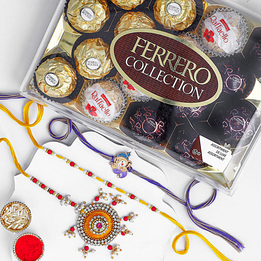 Beloved Family Rakhi Ties N Ferrero Collection