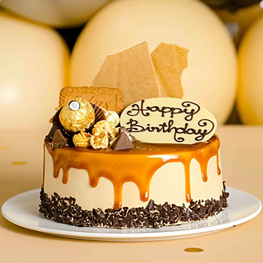 Caramel Popcorn Cake