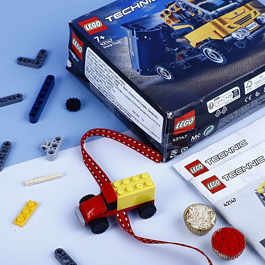 Colourful Truck Lego Rakhi N Bump Truck Lego Kit