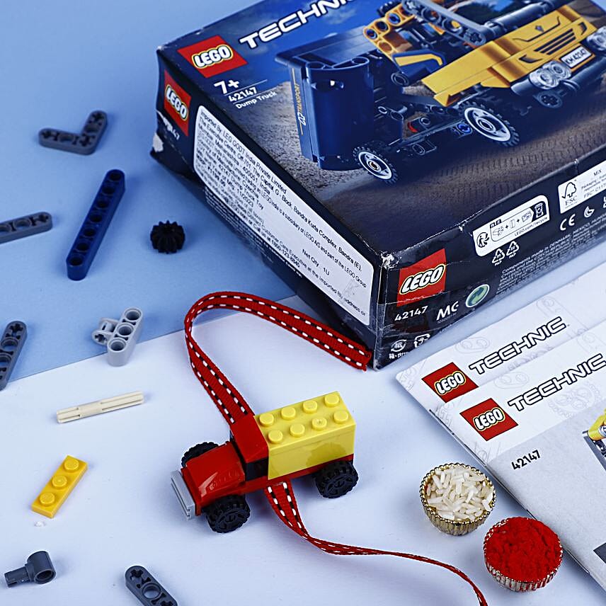 Colourful Truck Lego Rakhi N Bump Truck Lego Kit
