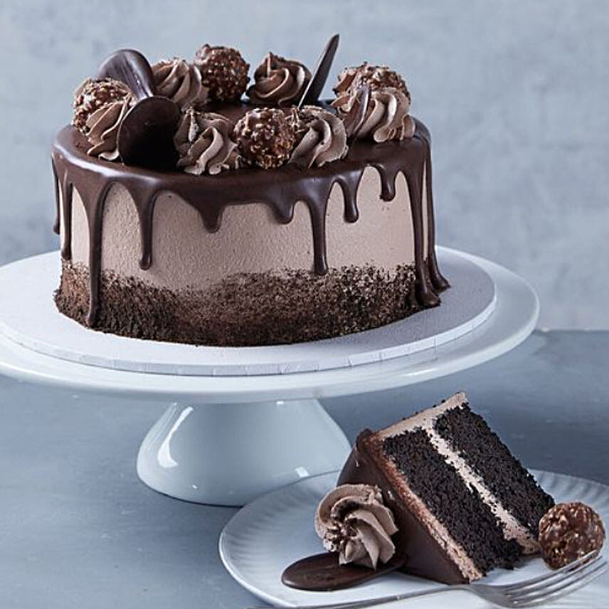 Delicious Chocolate Dripping Cake