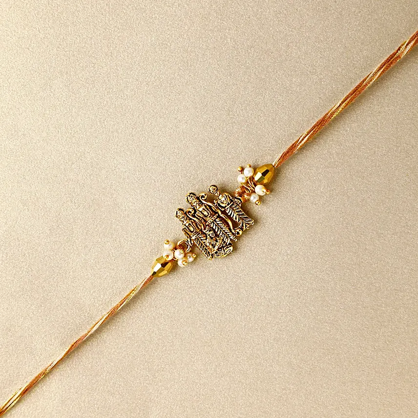 Ethereal Embrace Ram Darbar Rakhi With Pistachios
