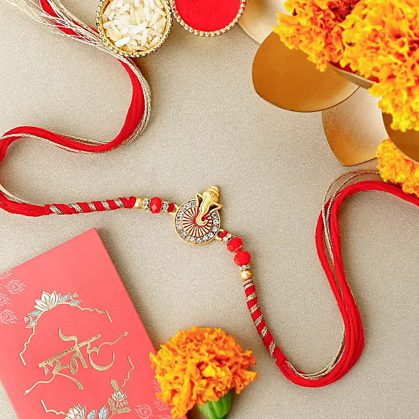Ethereal Ganesha Harmony Rakhi N Nutty Treasures