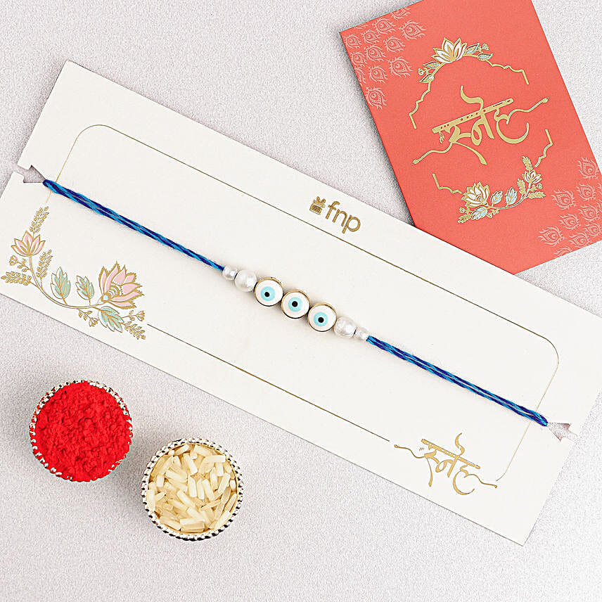 Evil Eye Rakhi N Deo Combo
