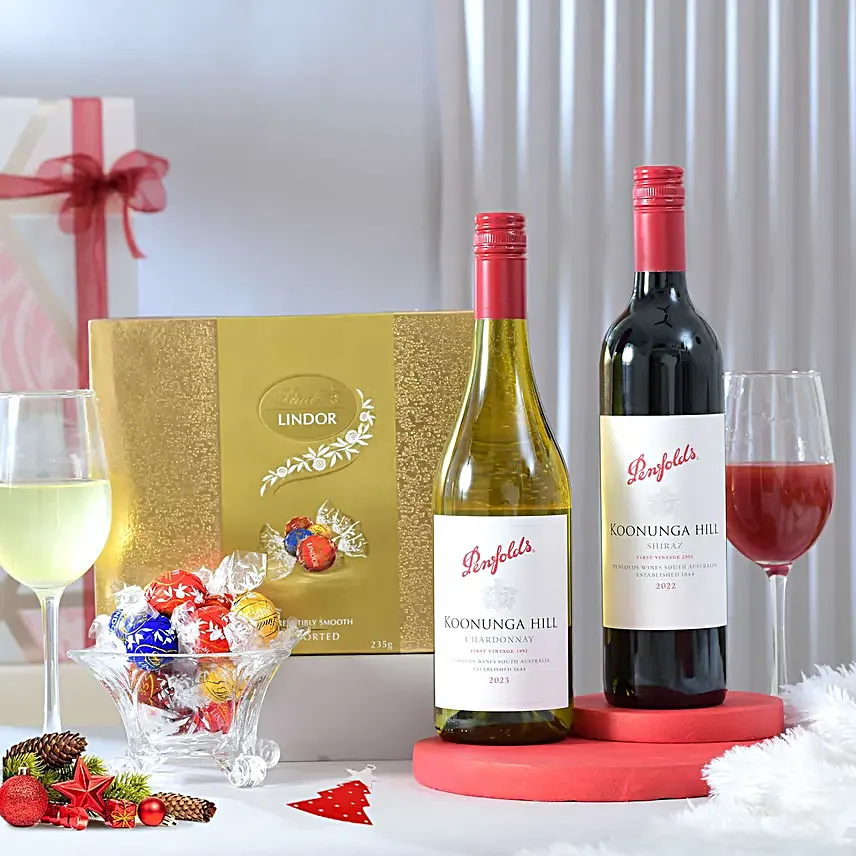 Festive Wines N Sweet Treats Gift Set