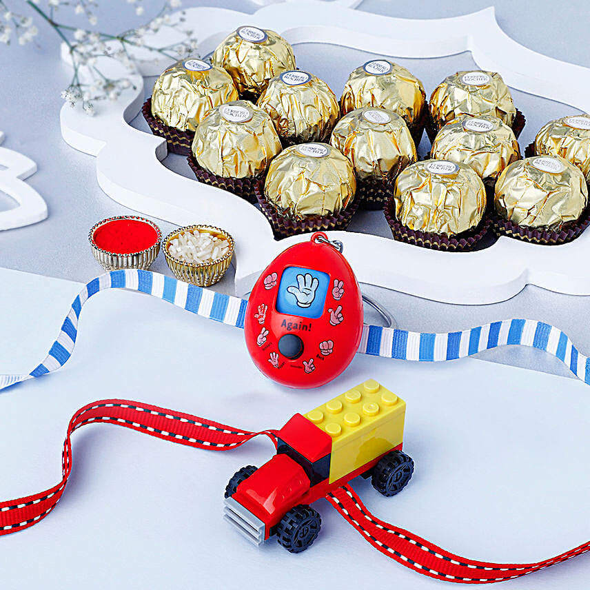 Giggles N Creativity Rakhi Duo N Chocolate Delight
