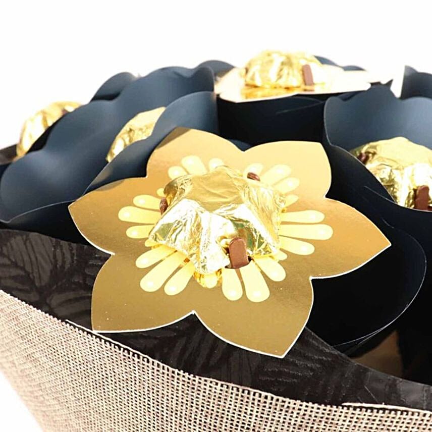 Golden Love Flower Bouquet
