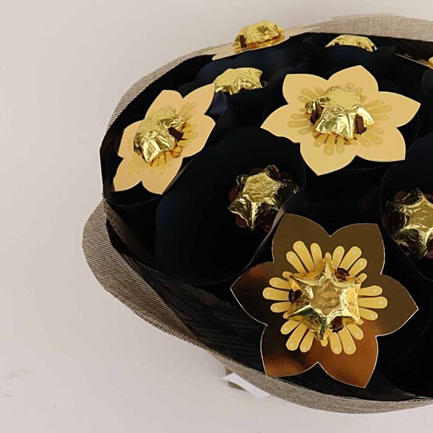 Golden Love Flower Bouquet