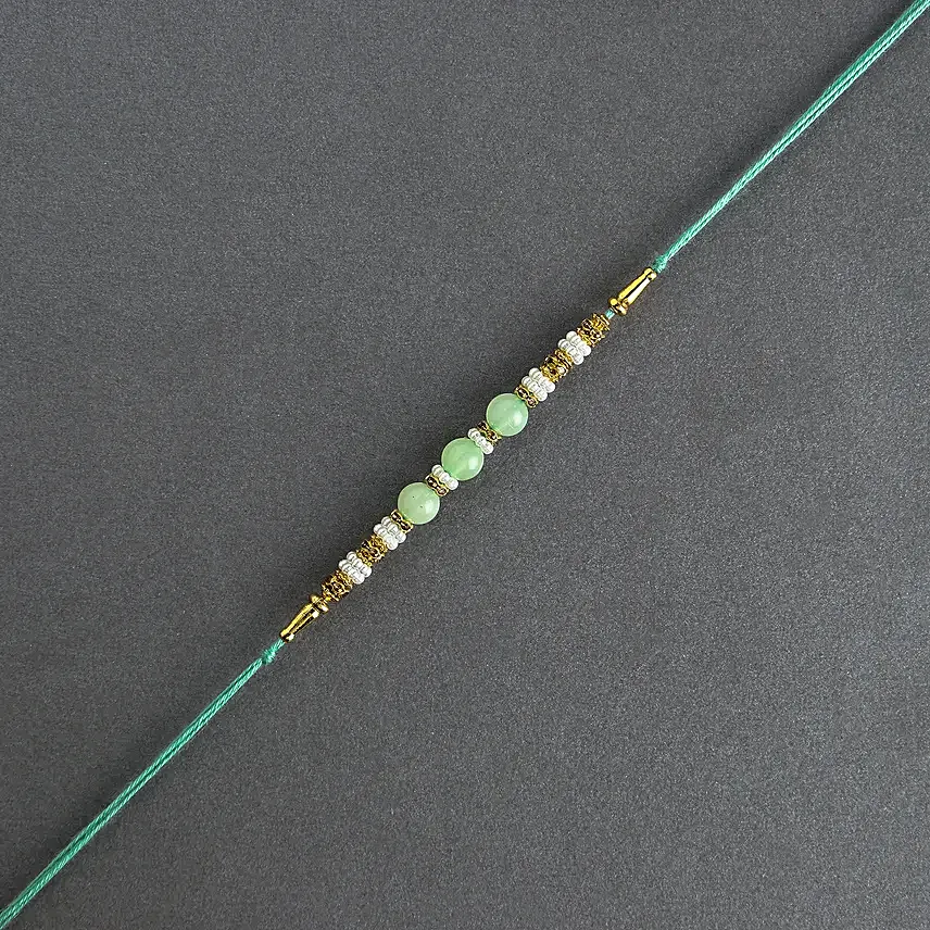 Graceful Pearl Ethnic Rakhi N Deo Combo