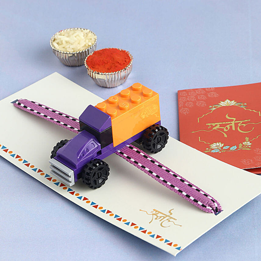 Lego Link Kids Toy Rakhi Purple