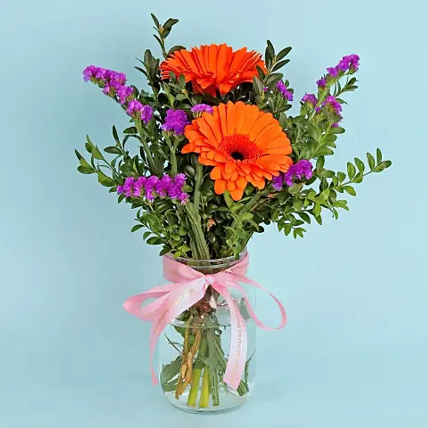 Little Miss Sunshine Floral Vase