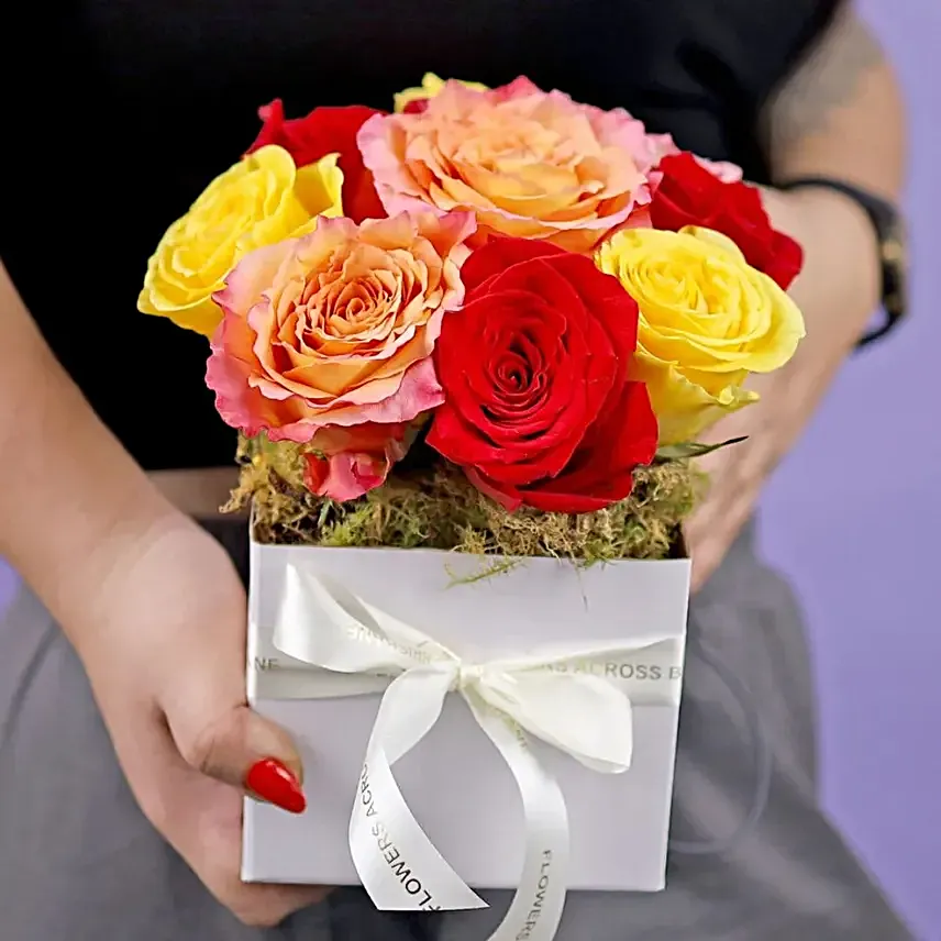 Little Mixed colour Rose Box