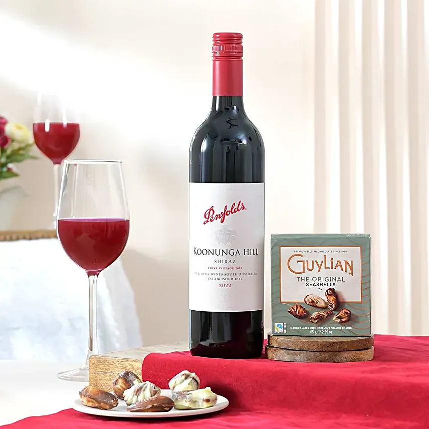 Luxury Wine N Chocolate Delights Combo