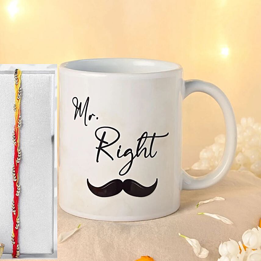 Mauli Rakhi With Personalised Mug
