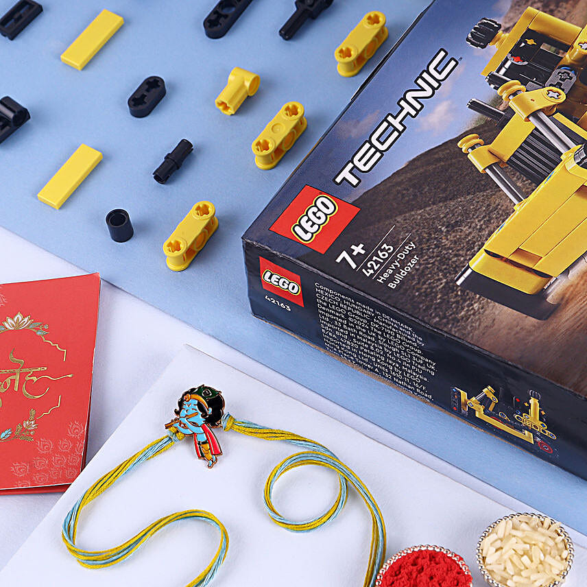 Melodic Krishna Rakhi For Kids N Lego Surprise