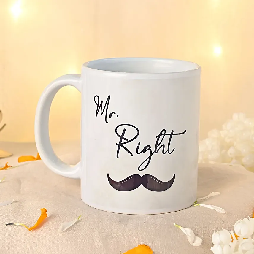 Mr Right Karva Chauth Special Mug