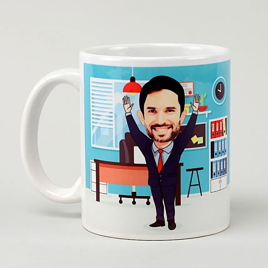 Caricature Mug For Colleague Online