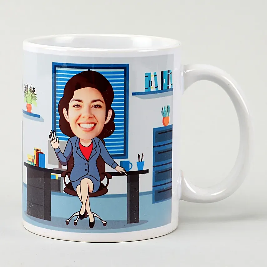 Caricature Mug For Boss Lady