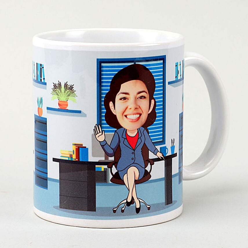 Caricature Mug For Boss Lady