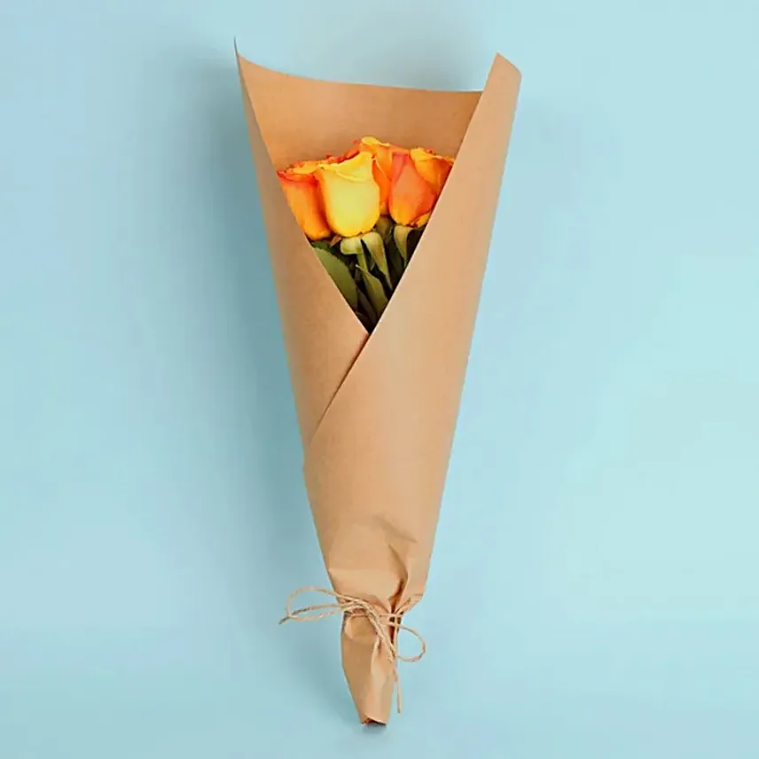 Orange Rose Bunch
