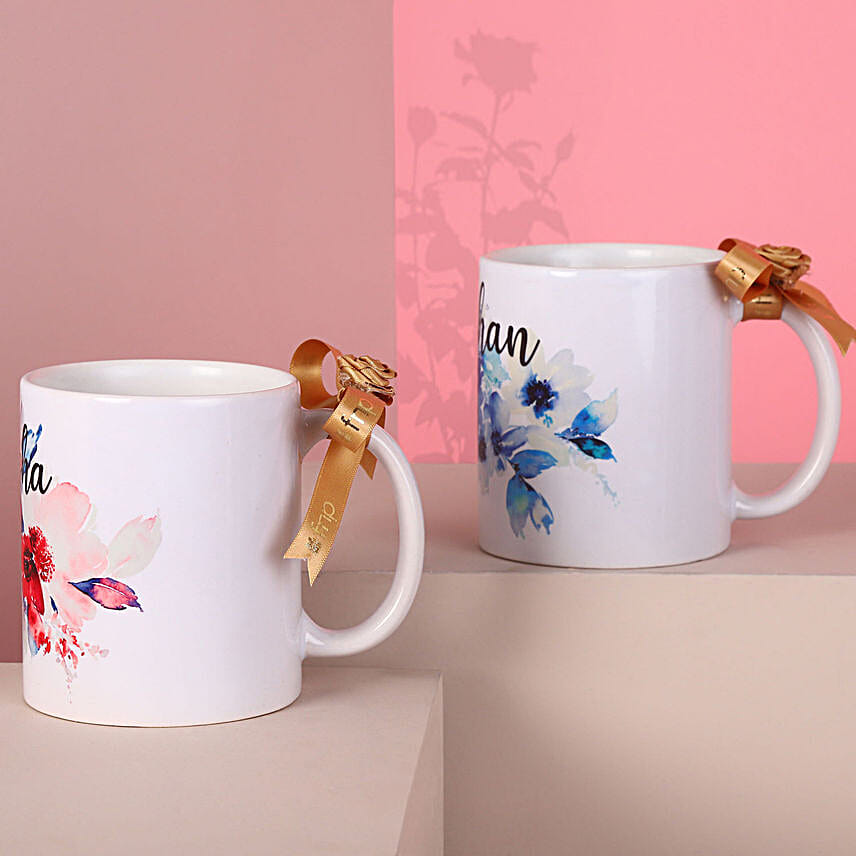 Personalised Name Couple Mugs Hand Delivery