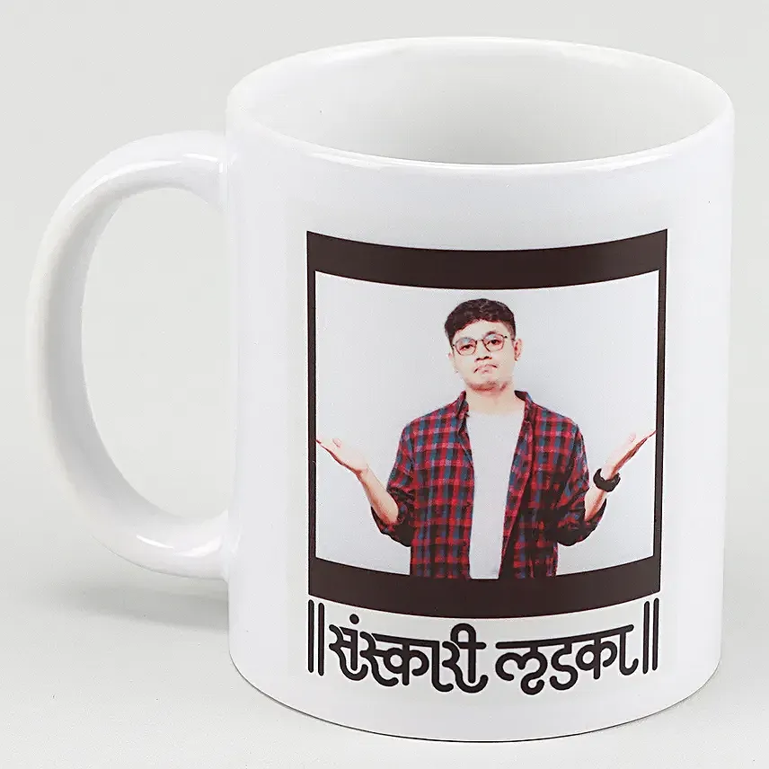 Personalised Sanskari Ladka Mug Hand Delivery