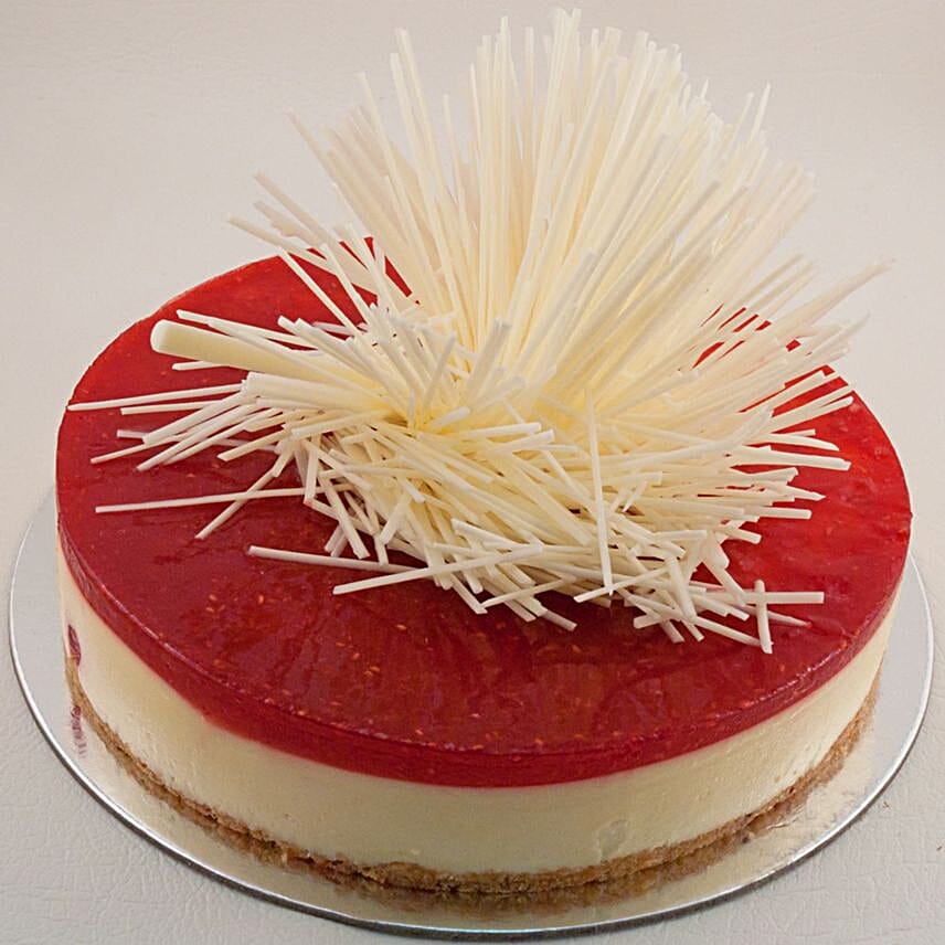 Raspberry White Chocolate Cheesecake