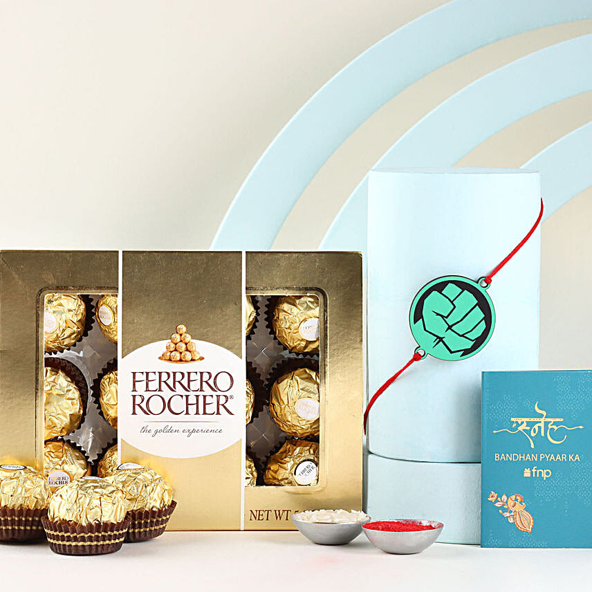 Sneh Thor Kids Rakhi N Ferrero Rocher Combo