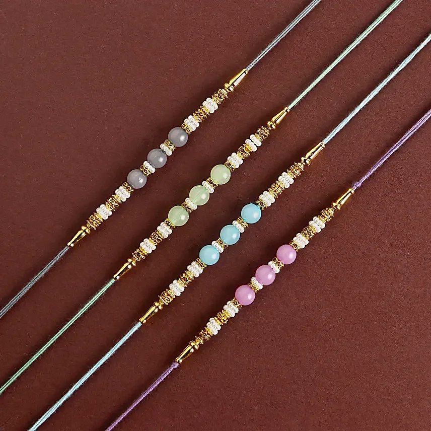 Zen Beadwork Rakhi N Ferrero Chocolate Collection
