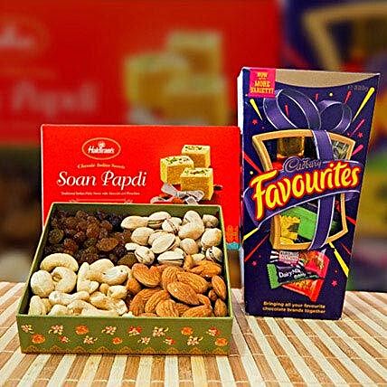 Soan Papdi Mix Dry Fruit and Cadbury Favourites