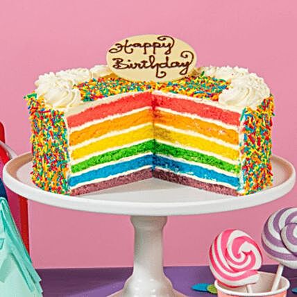 Deluxe Rainbow Cake