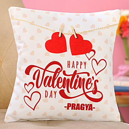 printed cushion for her on vday