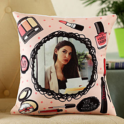 customised photo cushion for her
