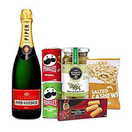 Champagne And Savoury Treats Christmas Hamper