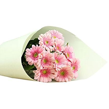 Gracious Mini Pink Gerberas Bouquet:Send Valentines Day Gifts to Australia