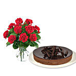 Red Carnations N Cheesecake