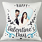 Hearty Love Personalised Valentine Day Cushion Hand Delivery