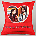 Personalised Valentine Day Red Cushion Hand Delivery