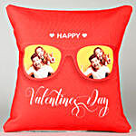 Valentine Day Cool Glasses Personalised Cushion Hand Delivery