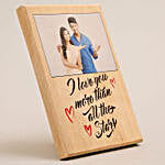 I Love You Personalised Plaque Greeting Card