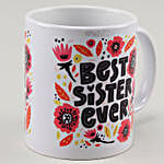 Best Sister Ever White Printed Mug