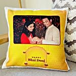 Bhai Dooj Special Personalised Cushion And Thread