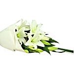 Serene White Lilies Bouquet