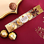 Sneh Pearl Rakhi Set & Ferrero Rocher
