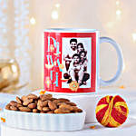 Personalised Mug & Almonds Diwali Gift