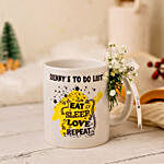 Eat Sleep Love Repeat Personalised Mug Hand Delivery