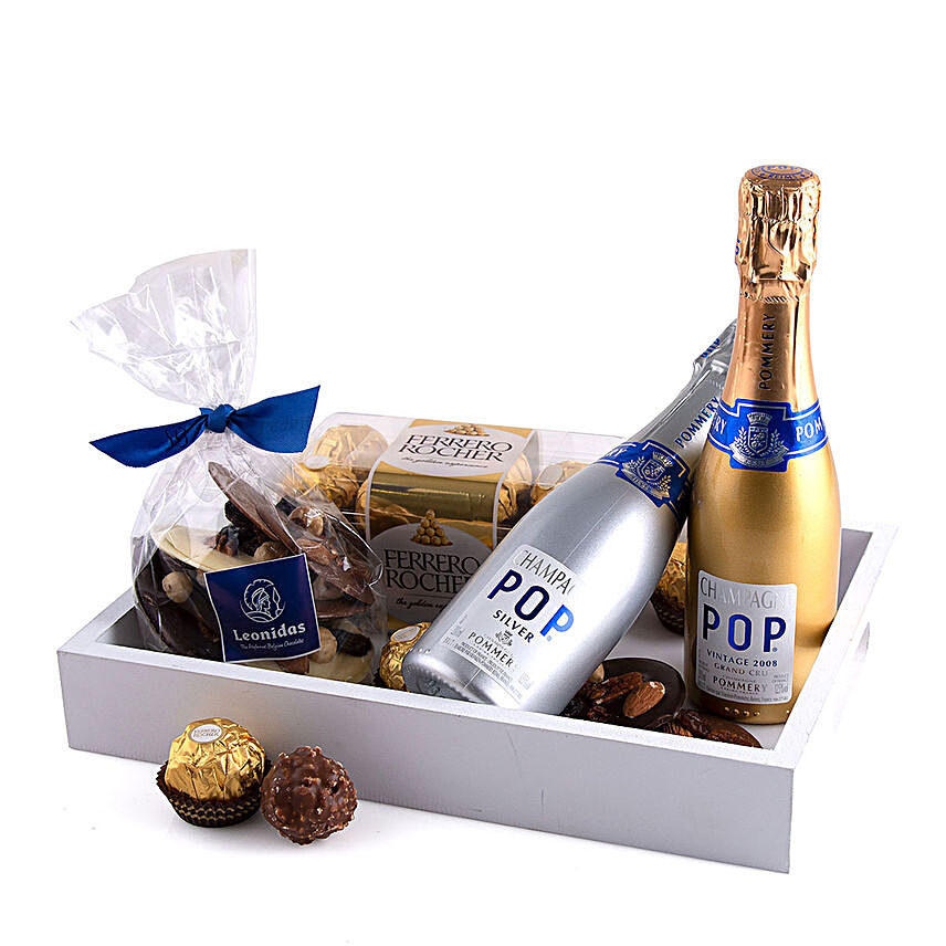Champagne And Chocolates Tray