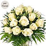 Serenes White Roses Bouquet